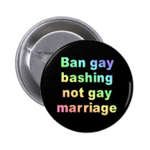 ban gay bashing buttons