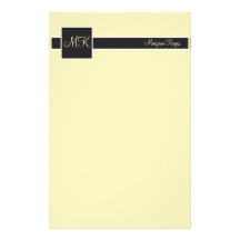 Banana & Black Colour Block Stationery