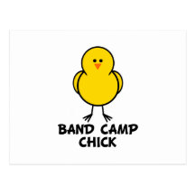 Band Camp Chick Postcard