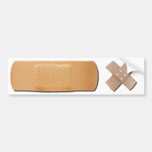 Bandage Bumpersticker Bumper Stickers