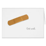 Bandage Get Well Greeting Card