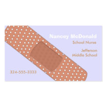 Bandaide School Nurse Business Card
