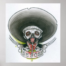 Bandito Zombie Posters