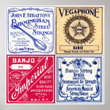 Banjo Strings Poster