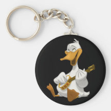 Banjo-Strummin' Duck Keychain
