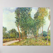 Banks of the Loing in Moret by Alfred Sisley Posters