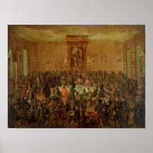 Banquet Given in Honour of Louis XIV  by the Poster