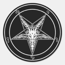 Baphomet decals - Big 3-inch - Set of 6 Stickers