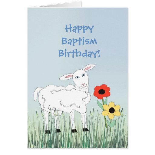 Baptism Birthday Greeting Card Zazzle