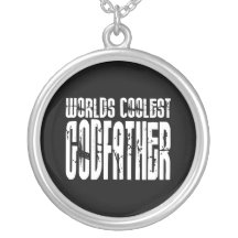 Baptism Christening Gifts Worlds Coolest Godfather Personalized Necklace