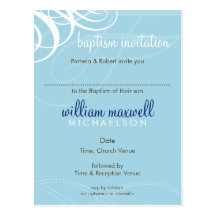 BAPTISM INVITE :: designer vogue 6 Postcards