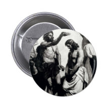 Baptism of Christ. circa 1879 Pinback Button