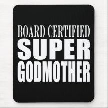 Baptisms Birthdays Christmas : Super Godmother Mousepads