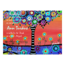 Bar Bat Mitzvah Invitation
