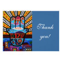 BAR BAT MITZVAH THANK YOU CARD CUSTOM ANNOUNCEMENTS