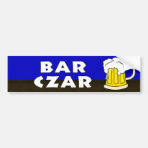 BAR CZAR BUMPER STICKER