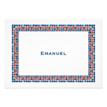 Bar Mitzvah Invitation Emanuel Star David Mosaic