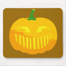 Bar Teeth Jack-O-'Lantern Mouse Pad