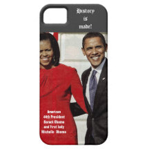 BARACK AND MICHELLE OBAMA MAKE HISTORY case iPhone 5 Cases