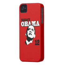 Barack Obama 2012 (Red) iPhone 4 Case casemate cases