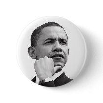 BARACK OBAMA, 44TH PRESIDENT OF THE UNITED STATES BUTTON