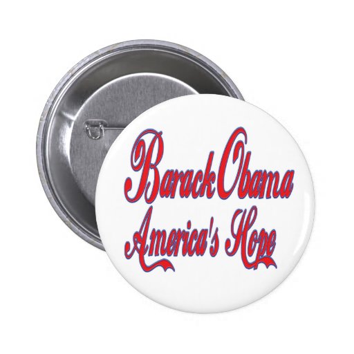 Barack Obama America's Hope Pinback Buttons