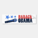 Barack Obama, classic style Mic. Bumper Sticker