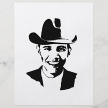 Barack Obama cowboy hat Personalized Flyer
