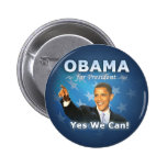 Barack Obama for president Pinback Buttons