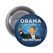 Barack Obama for president Pinback Buttons