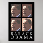 Barack Obama Four Portrait Poster