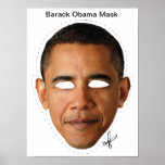 Barack Obama Mask Print