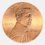 Barack Obama Penny 2012 Stickers