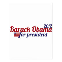 Barack Obama President 2012 Postcard