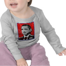 Barack Obama Red Portrait T-shirts