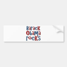 Barack Obama Rocks Tees and Gifts Bumper Sticker