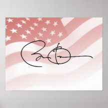 BARACK OBAMA SIGNED AUTOGRAPH.png Print