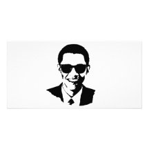 Barack Obama Sunglasses Picture Card