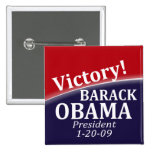 Barack Obama Victory Button