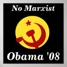 BarackObamaschange, Obama '08, No Marxist Poster