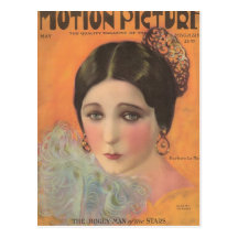 Barbara La Marr 1924 movie magazine Post Card