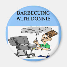 barbecuing with donnie refrigerator magnets