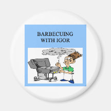 barbecuing with igor fridge magnets