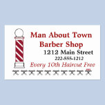 Barber Punch Card Customer Loyalty Business Card business cards