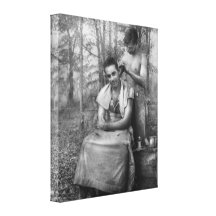 Barber - WWII - GI Haircut Canvas Print