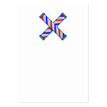 Barber's Pole Crossed Retro Business Card