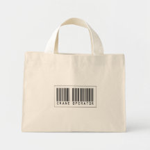 Barcode Crane Operator Canvas Bag