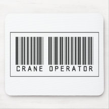 Barcode Crane Operator Mousepads