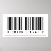 Barcode Derrick Operator Print