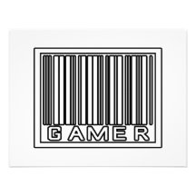 Barcode Gamer Personalised Invite